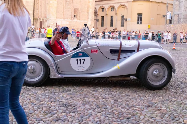 Parma Italien 2022 Oldtimerrennen Mille Miglie 2022 Leitartikelbild — Stockfoto