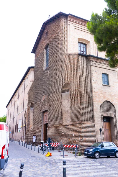 Außenansicht Der Kirche Chiesa Del Suffragio Rimini Italien Hochwertiges Foto — Stockfoto