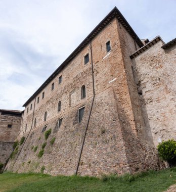 İtalya 'nın Rimini şehrinin tarihi merkezindeki Castel Sismondo Kalesi. Yüksek kalite fotoğraf