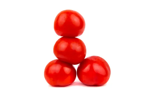熟した赤いトマト 白い背景で隔離 — ストック写真