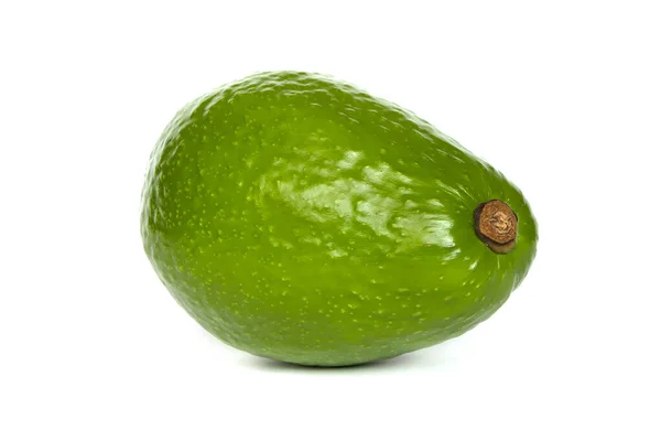 Frische Rohe Avocado Isoliert Auf Weißem Hintergrund — Stockfoto