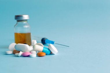 Metin için Uzay ile Tıbbi ve İlaç Geçmişi. Haplar. İlaçlar. Tedavi için. - Uyuşturucu. Anlamı. Vitaminler Boşluğu Kopyala
