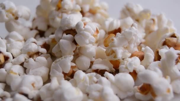 Air Popped Popcorn Oil Unsalted Popcorn Close Healthy Food Concept — Wideo stockowe