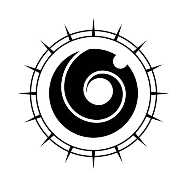 Das Auge Des Bösen Okkultes Mystisches Emblem Tätowiertes Grafikdesign Esoterische — Stockvektor