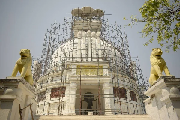 Dhaulagiri Odisha Indie Března 2022 Slavná Dhauli Mírová Pagoda Opravárenských — Stock fotografie