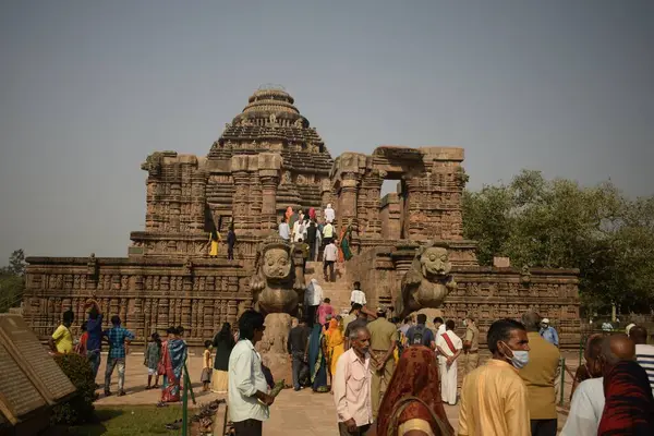 Konark Odisha Índia Março 2022 Ruínas Templo Sol Arqueológico Konark — Fotografia de Stock