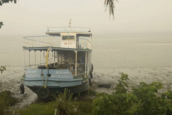 Hoogly Riverside Diamond Harbour West Bengal India May 2022 Fishing — стоковое фото