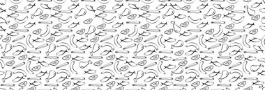 Beyaz arka planda yiyecek maddeleri, balık, et ve sosis. Kusursuz afiş. 