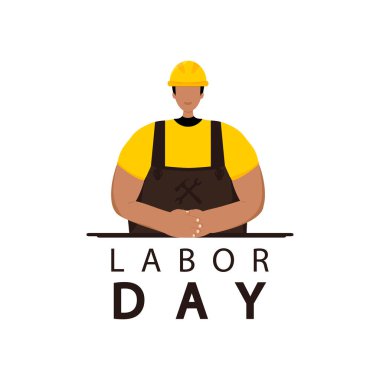 İşçi bayramı, miğferli bir adam.. 