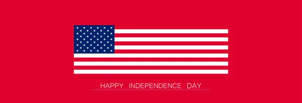 Szczęśliwego Dnia Niepodległości Stanów Zjednoczonych Ameryki — Wektor stockowy
