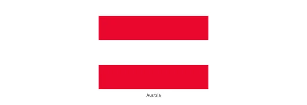 National Bright Flag Austria Vector Banner — Image vectorielle