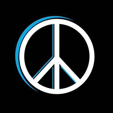 Retro peace sign, great design for any purposes.