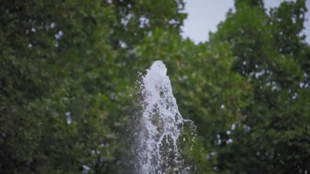 Chorros de agua fuente salpicaduras — Vídeos de Stock