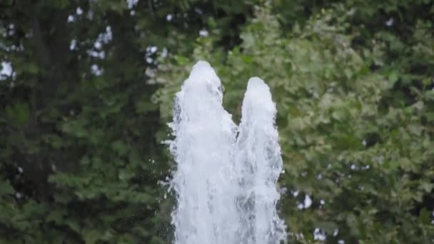 Fuente de agua corriente elevándose — Vídeos de Stock