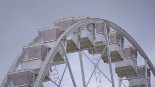 Ferris wiel, sluiten. — Stockvideo