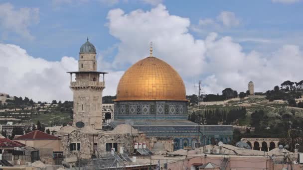 旧エルサレムの岩のドーム — ストック動画