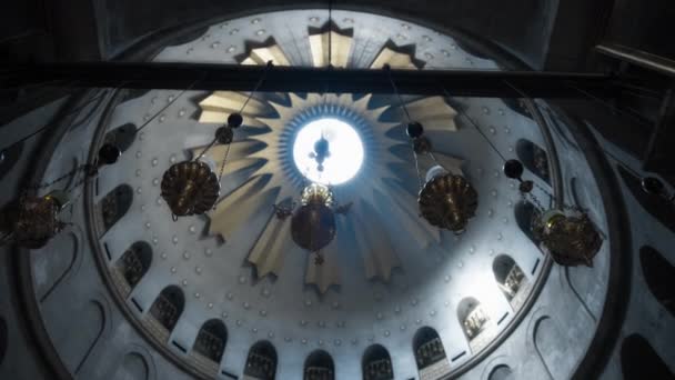 Die Kuppel der Grabeskirche — Stockvideo