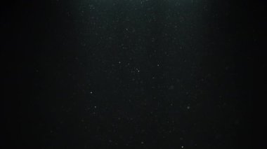 Havada yüzen doğal toz parçacıkları. Yavaş çekim. 