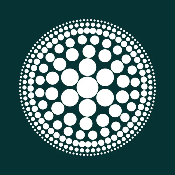 Kruh Vzor Konceptuální Mandala Vektorové Ilustrace Jednoduché Dlaždice Keramický Design — Stockový vektor