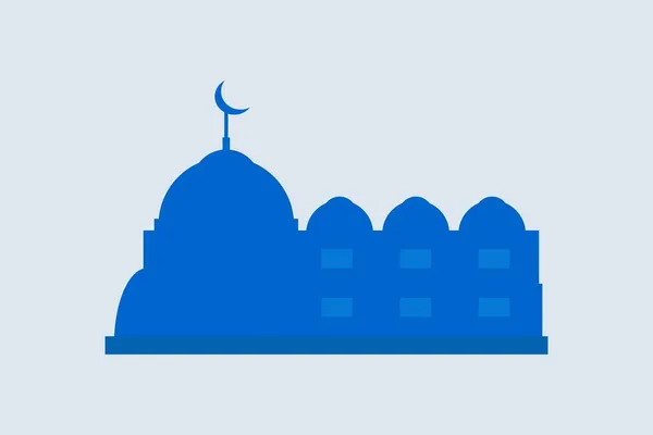 Moscheesymbol Vektorillustration Masjid Silhouetten Design — Stockvektor