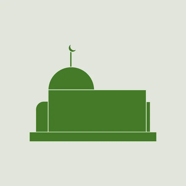 Einfache Silhouetten Vektorillustration Der Moschee Symbol Islamischer Architektur — Stockvektor