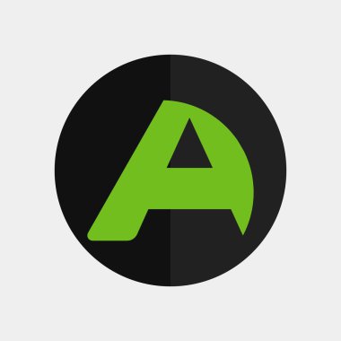 Bir harf kavramsal logo vektör tasarımı. Bir tür simge tasarımı. 