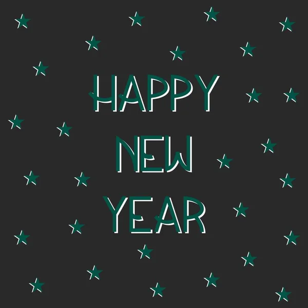 Happy New Year Stars Pattern Background New Year Celebrate — стоковый вектор