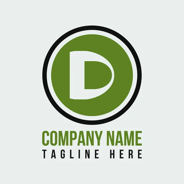 Illustration Vectorielle Logo Marque Lettre Design Logo Emblématique Plat Simple — Image vectorielle