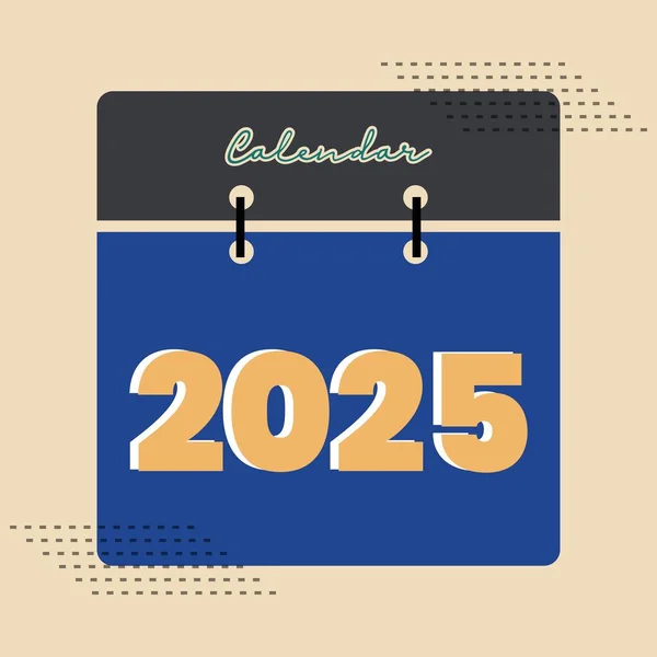 2025 Diseño Página Calendario 2025 Diseño Portada Calendario — Archivo Imágenes Vectoriales