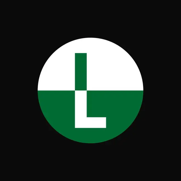Lettermark Logo Vector Illustration Text Iconic Brand Logo Design — Stock Vector