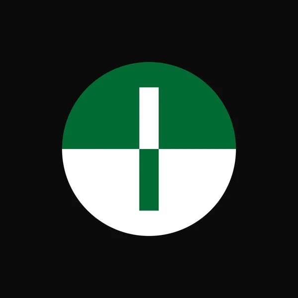 Lettermark Logotipo Ilustração Vetorial Texto Design Logotipo Icônico Marca —  Vetores de Stock