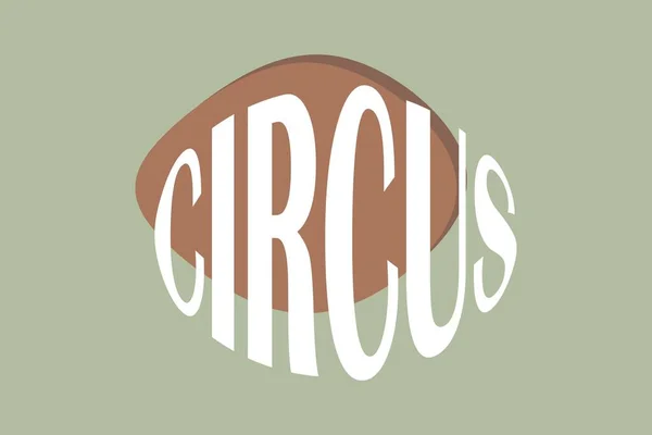 Circus Typography Text Vector Design Circus Festival Fair — Stock Vector