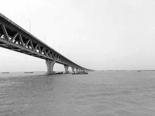 Munshiganj Dhaka Bangladesh April 2022 Padma Bridge Multipurpose Road Rail — Stock Photo, Image