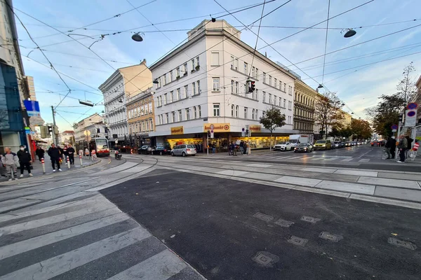 Vienna Austria October 2021 Vienna City Architecture Building Street View — Stock Photo, Image