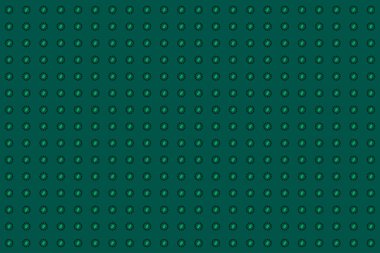 Yaprak ve daire desenli kumaş arka plan tasarımı. Giyim kıyafetleri kumaş vektör çizimi.