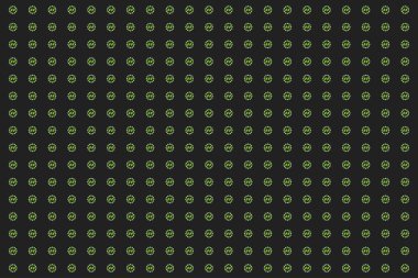 Yeşil yaprak desenli kumaş vektör arka plan tasarımı. Yeşil yapraklı nokta dairesi kavramsal tasarım.