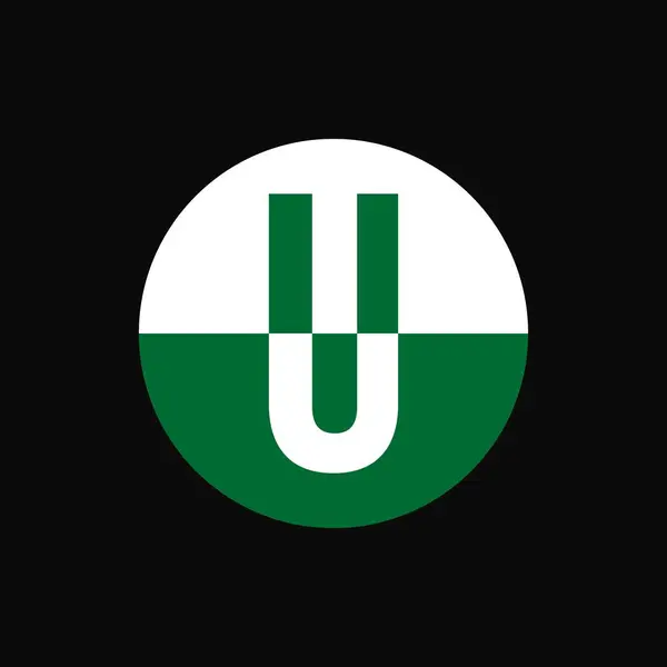 Design Logotipo Lettermark Ilustração Vetor Logotipo Marca Icônico Conceitual Verde —  Vetores de Stock
