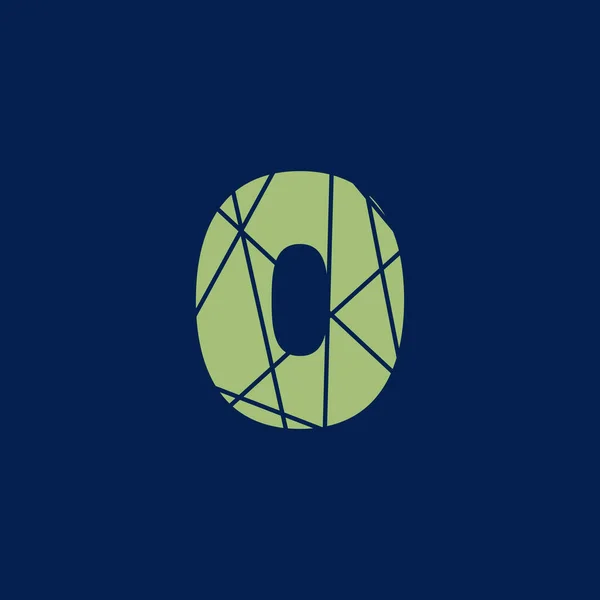 Logotipo Vector Texto Numérico Diseño Símbolo Digitos Tipografía Espacio Negativo — Vector de stock