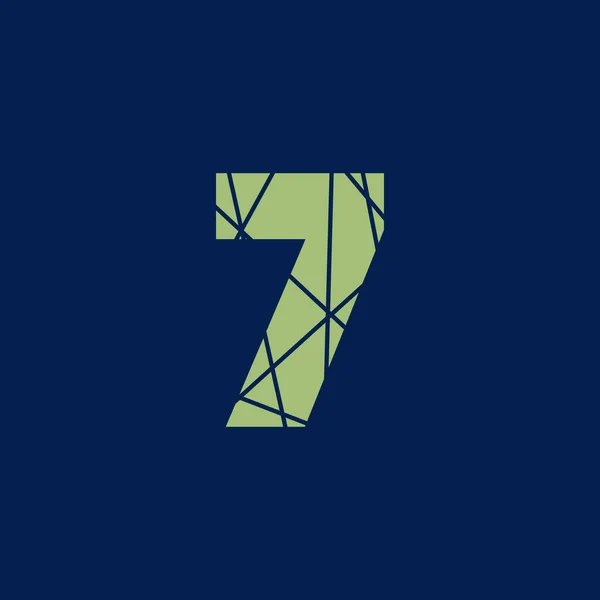 Numerický Text Vektorové Logo Nebo Design Symbolu Číslic Typografie Negativní — Stockový vektor