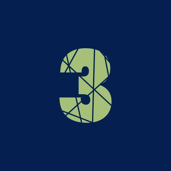Цифровой Текстовый Векторный Логотип Дизайн Символов Значная Типографика Негативная Иллюстрация — стоковый вектор