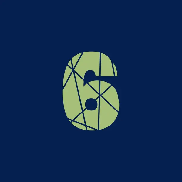 Logotipo Vetor Texto Numérico Design Símbolo Tipografia Dígitos Ilustração Textura — Vetor de Stock