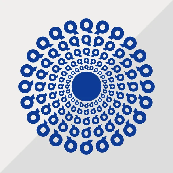 Písmena Vzory Konceptuální Mandala Vektorové Ilustrace Textové Textury Mandala Design — Stockový vektor