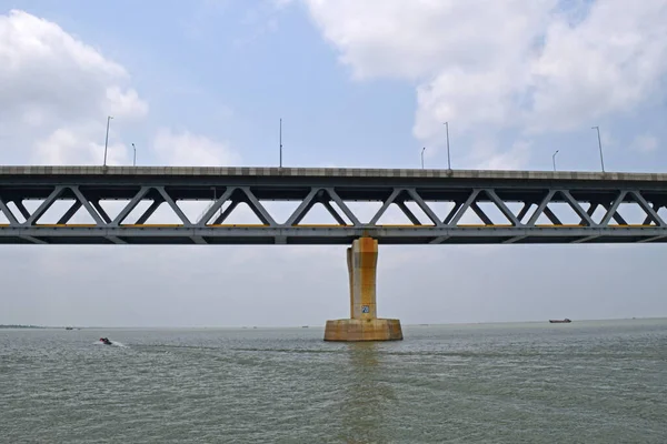 Bangladesh April 2022 Jembatan Sungai Padma Jembatan Terbesar Kedua Asia — Stok Foto