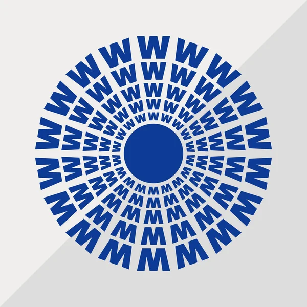 Betű Minták Fogalmi Mandala Vektor Illusztráció Szöveg Textúrák Mandala Design — Stock Vector