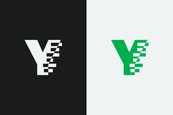 Y文字象徴的な変換形状ベクトルロゴデザイン クリエイティブブランドのロゴイラスト Yタイポグラフィ抽象テキストベクトルデザイン Yイニシャルスタイルレターマークロゴ — ストックベクタ
