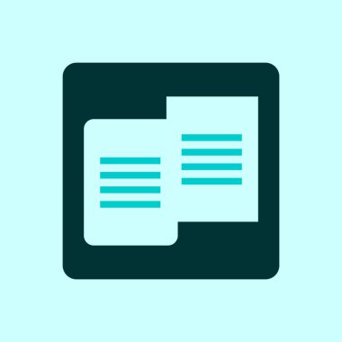 Belge simgesi vektör illüstrasyonu. Dosya sembolü tasarımı. Not işareti tasarımı. 