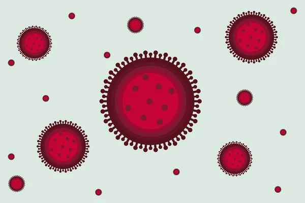 Tomato Flu Virus Symbol Vector Design Virus Conceptual Sign Background — Stockvektor