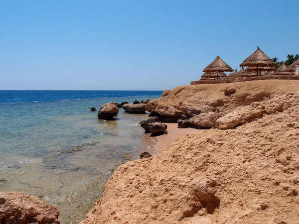 Belle Plage Tropicale Dans Désert — Photo