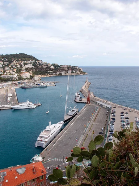 Aerial View Port Nice French Riviera Alpes Maritime Provence Alpes — Stock Photo, Image