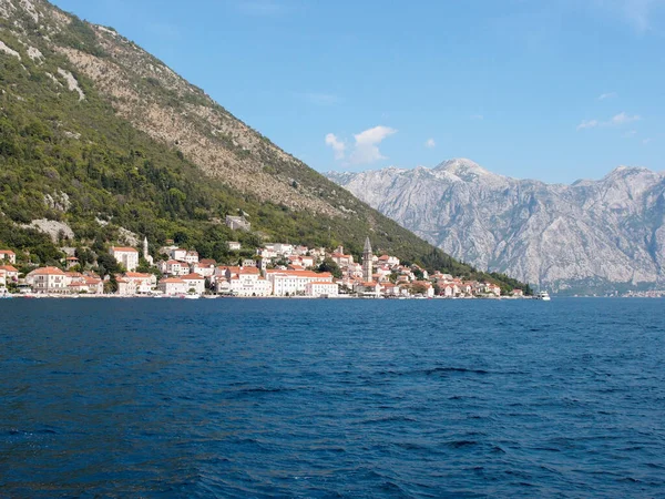 Bay Kotor View City Perast Sea Montenegro — Stockfoto